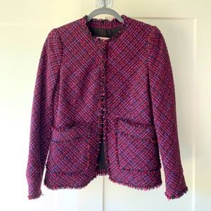 Rebecca Taylor Sz 0. Pink tweed blazer NWOT